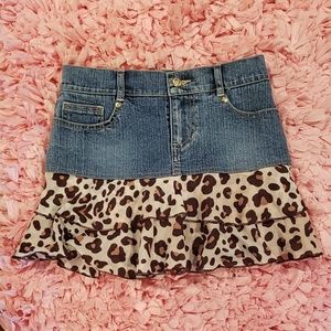 Girls jean skort size 12
